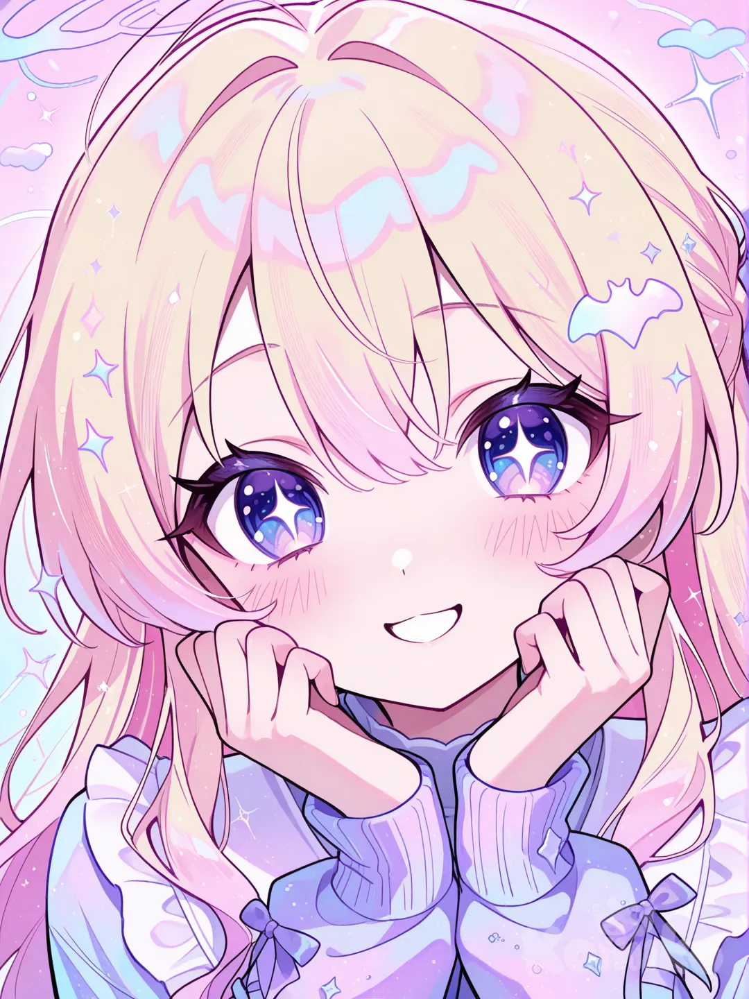 anime girl, cute expression, vibrant colors, anime art