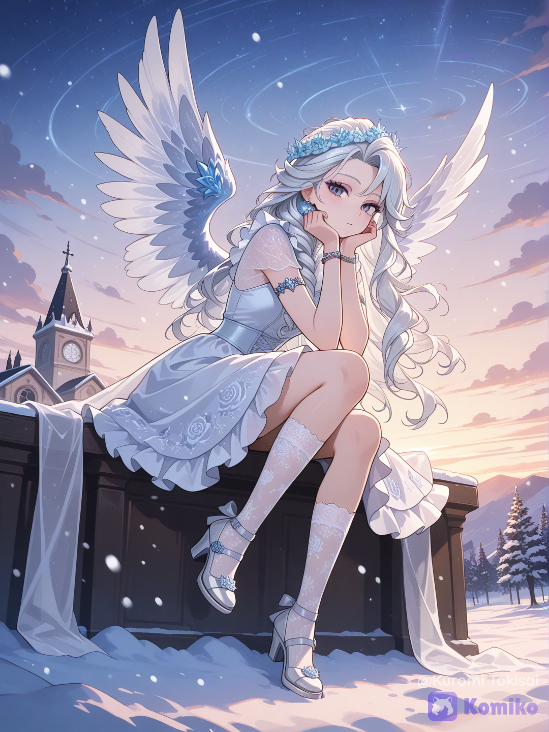 wolf444 as an angel