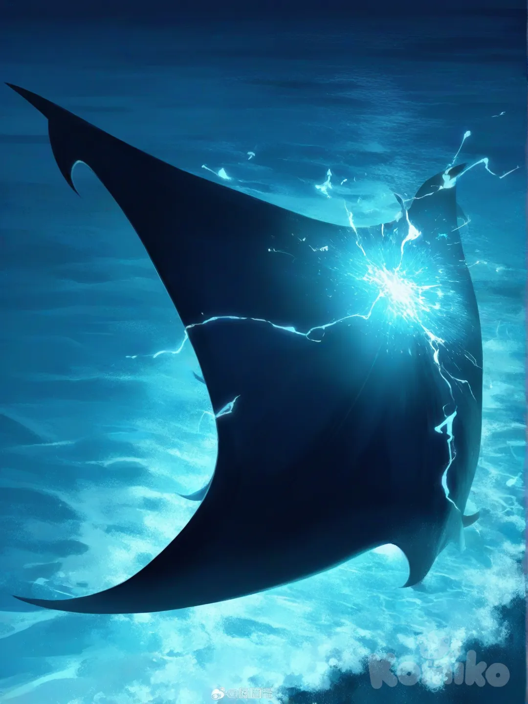 Mantarraya eléctrica, [moody-glow-style]