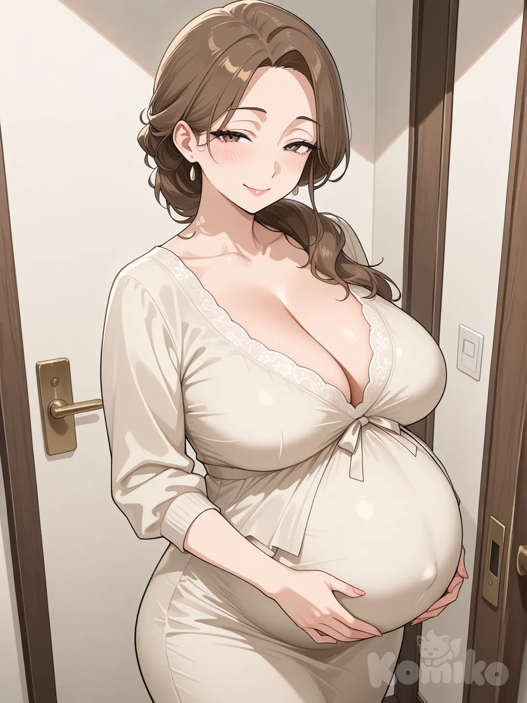 Pregnant sexy mother
