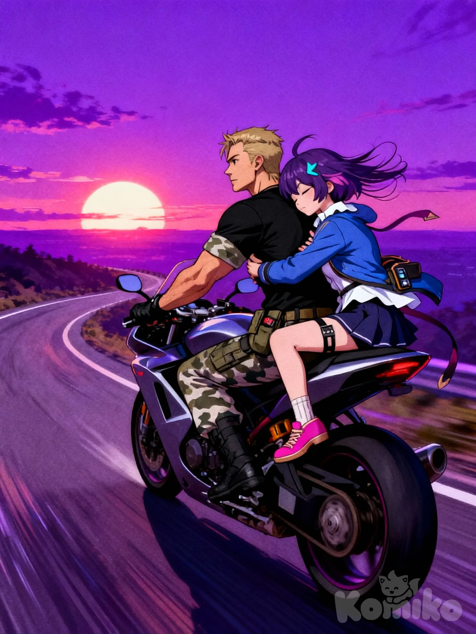 A.Shephard, Akari : Driving with a Purple Dusk