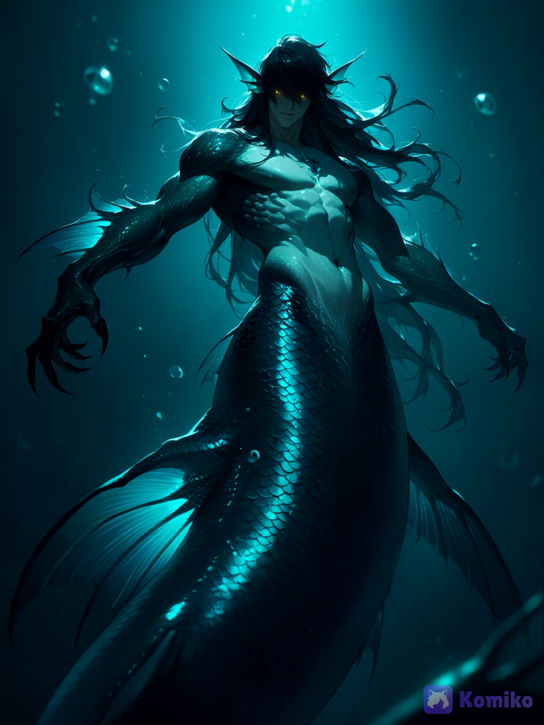 @abyss-XLmN, underwater, ocean, night, rim light, closeup, floating