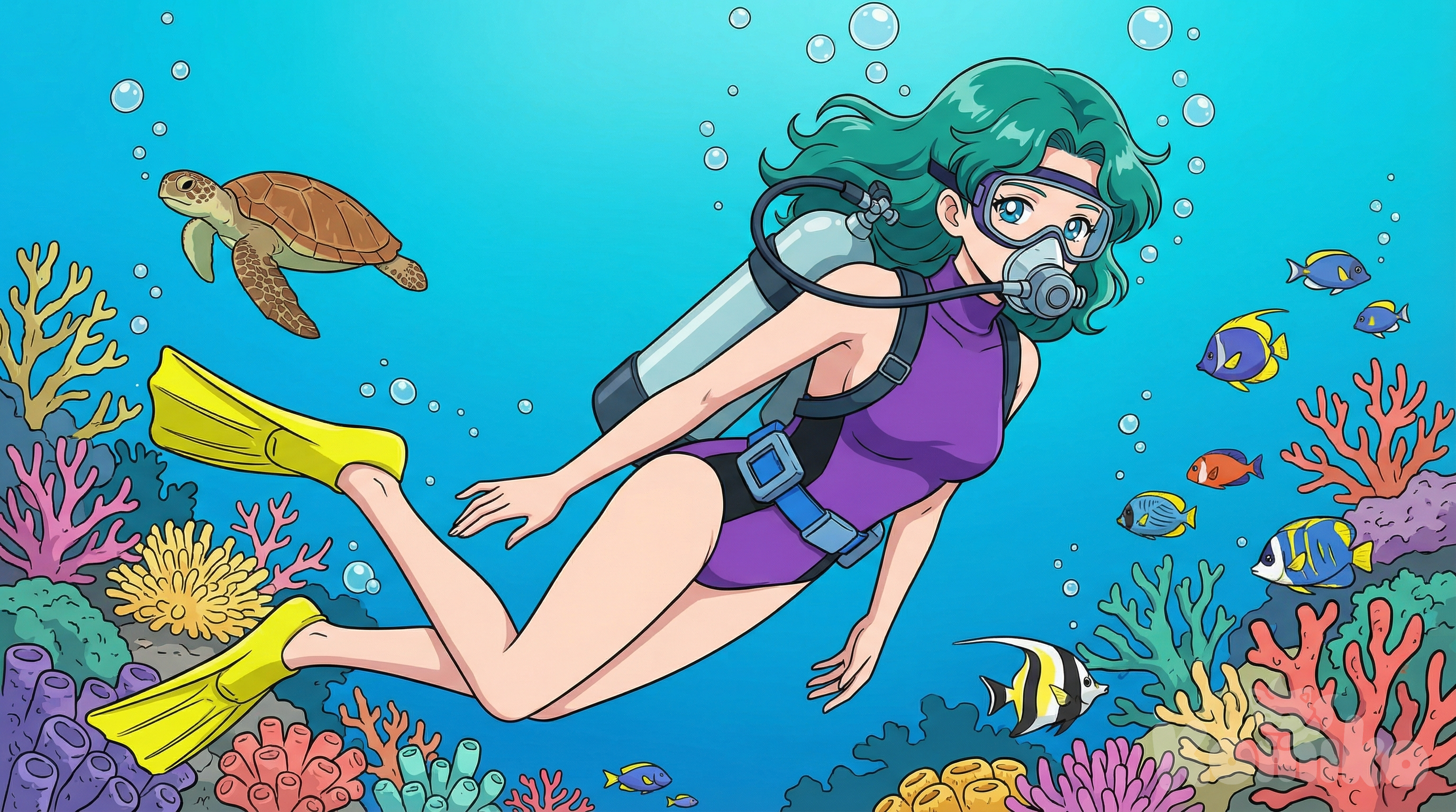 Michiru Kaioh Scuba Diving