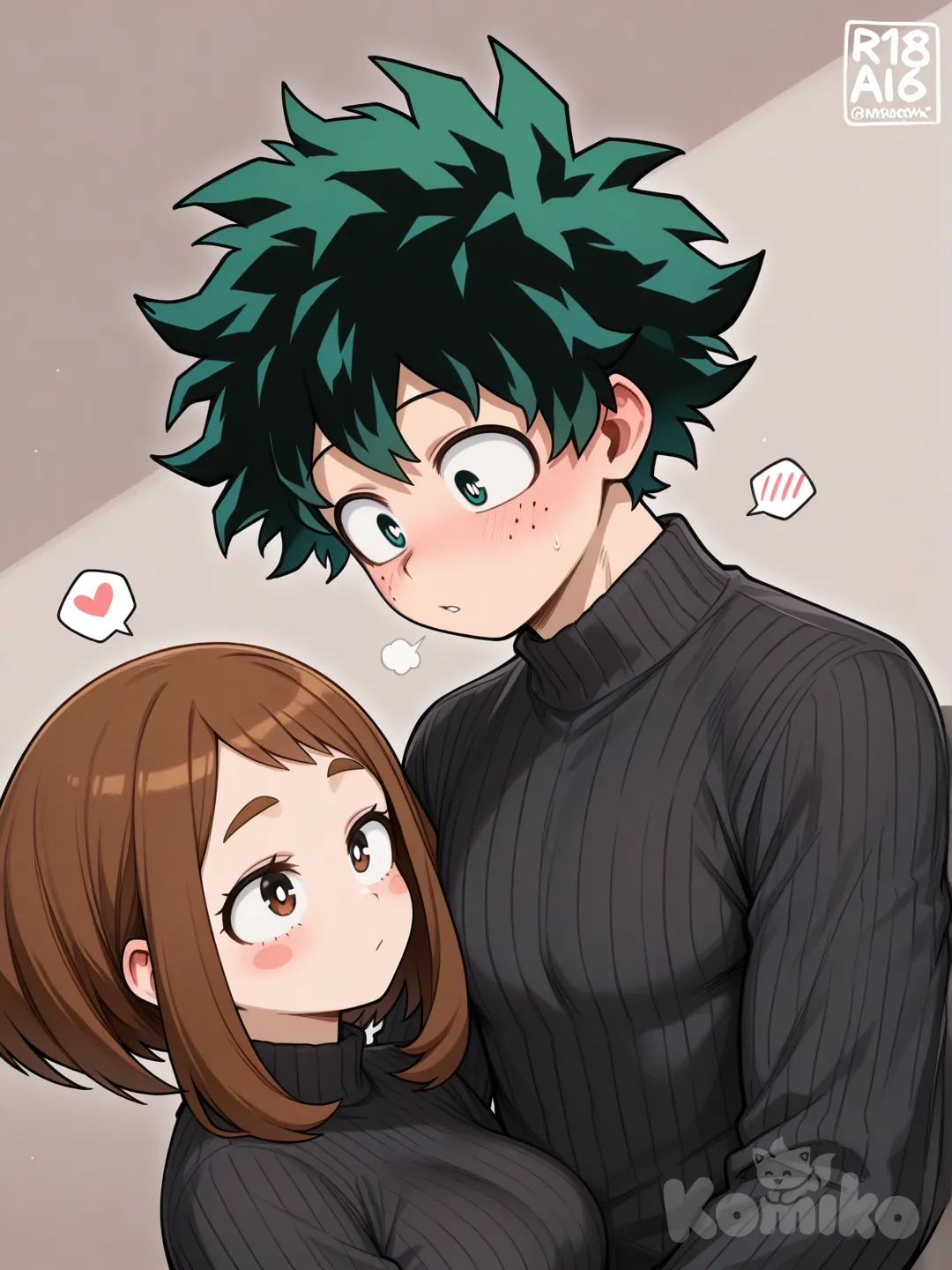 Midoriya Izuku and , Uraraka Ochako
