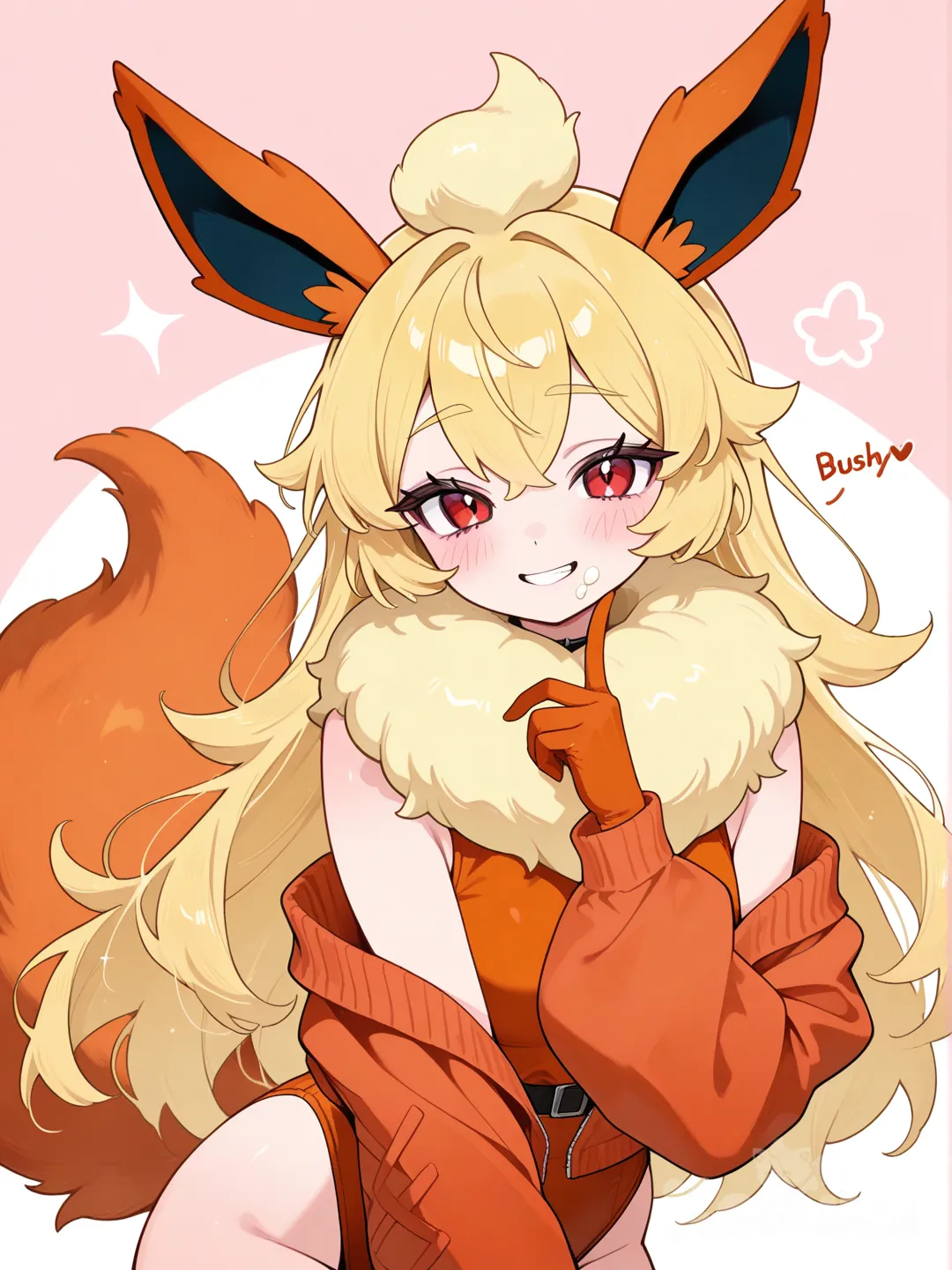 Flareon as a human (pokemon)