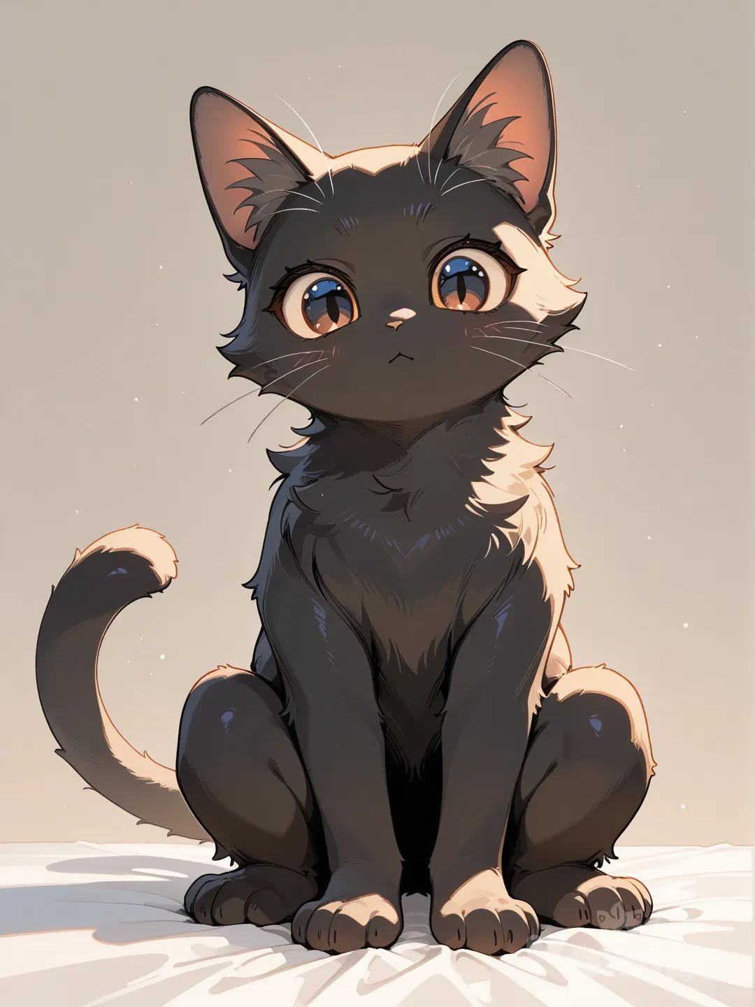 Black cat cute