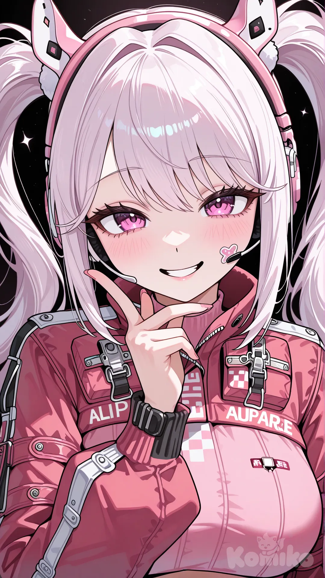 sonrrisa coqueta, @Alice_(Nikke)