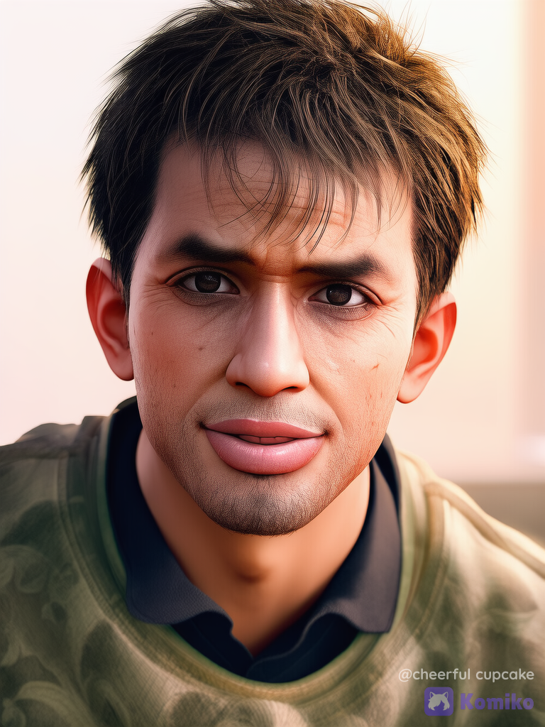 [semi-realistic-portrait-style], 1boy