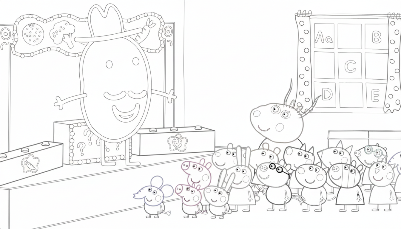 Draw on Peppa Pig's Friends