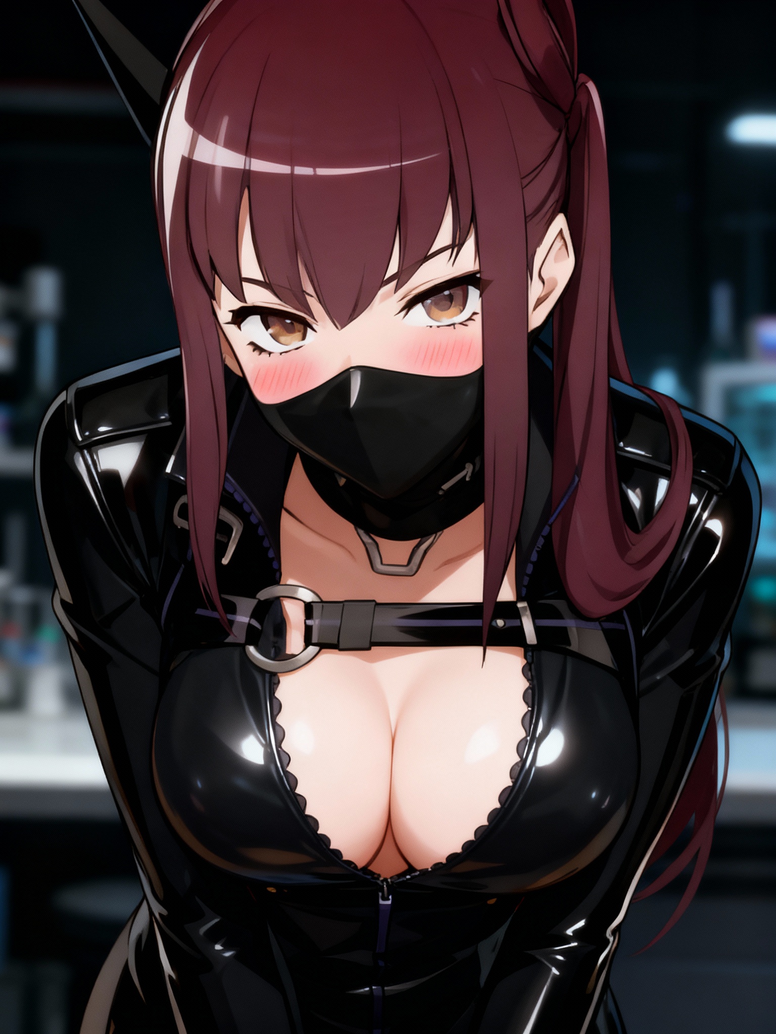 Asuna Shiroki showing off her new outift