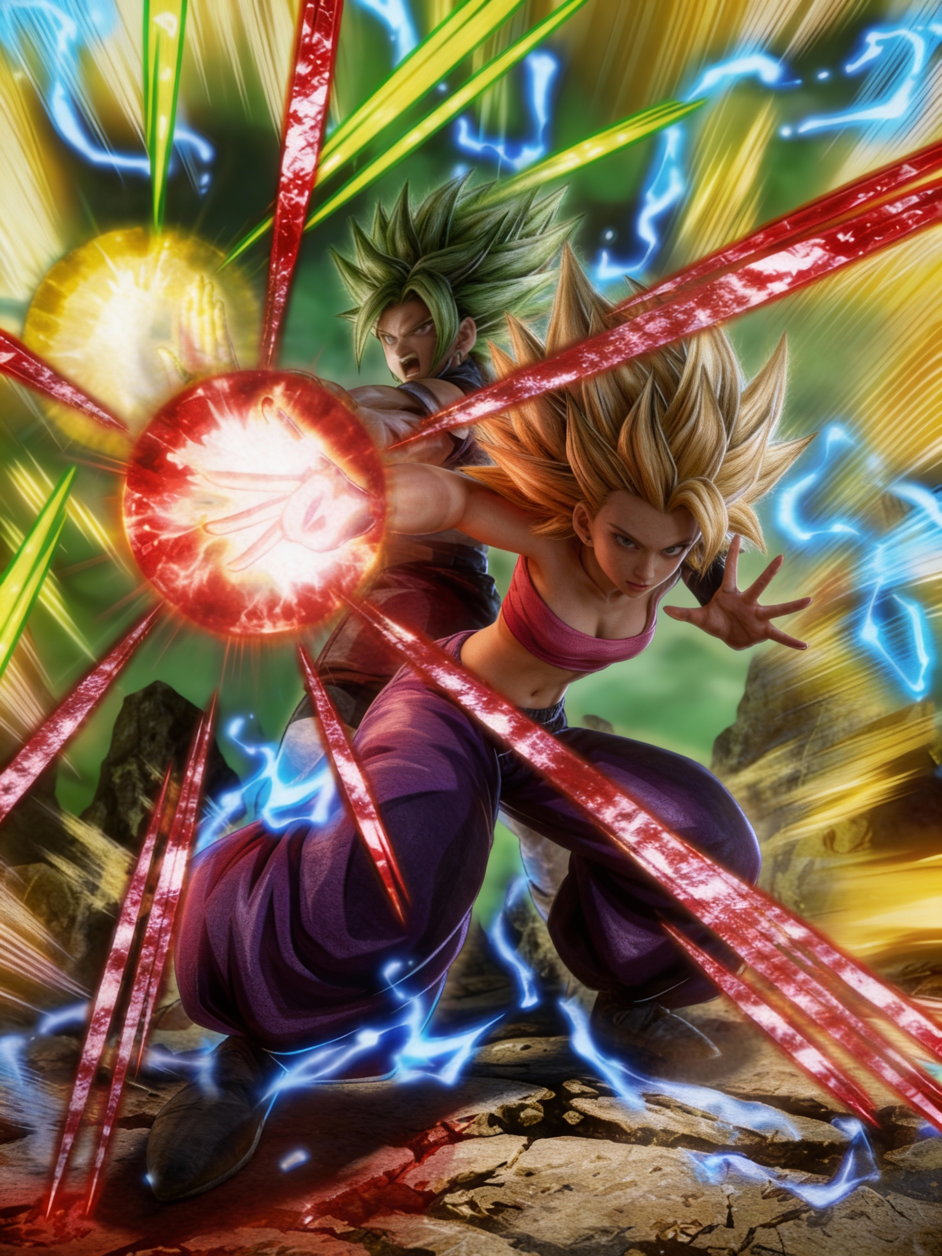 Dokkan art, realistic style