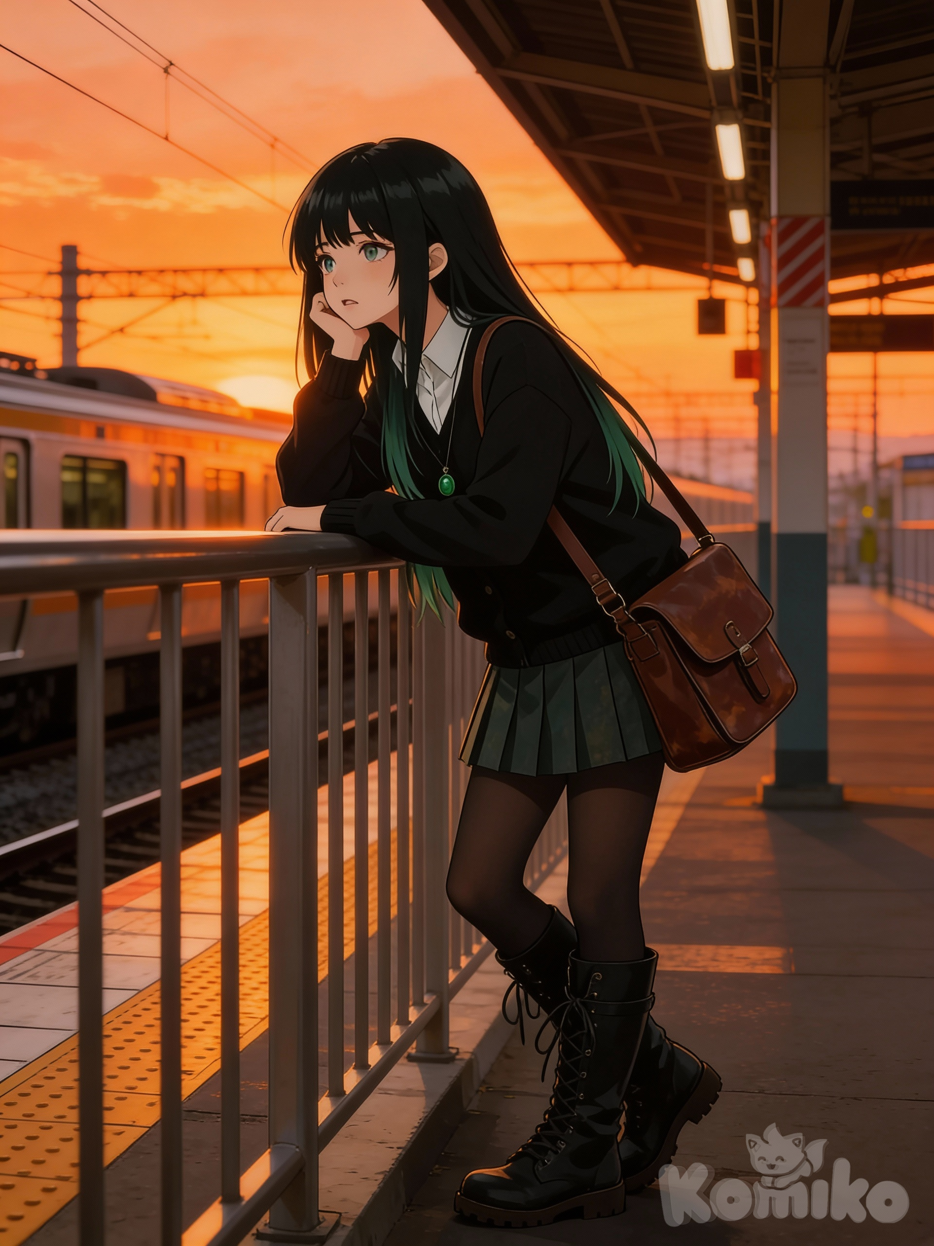 En la estación con Hikari.