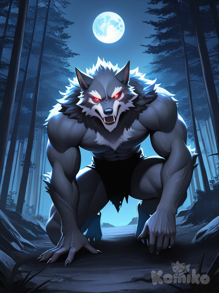 Try prompt with one Word: Werewolf. Definitely 