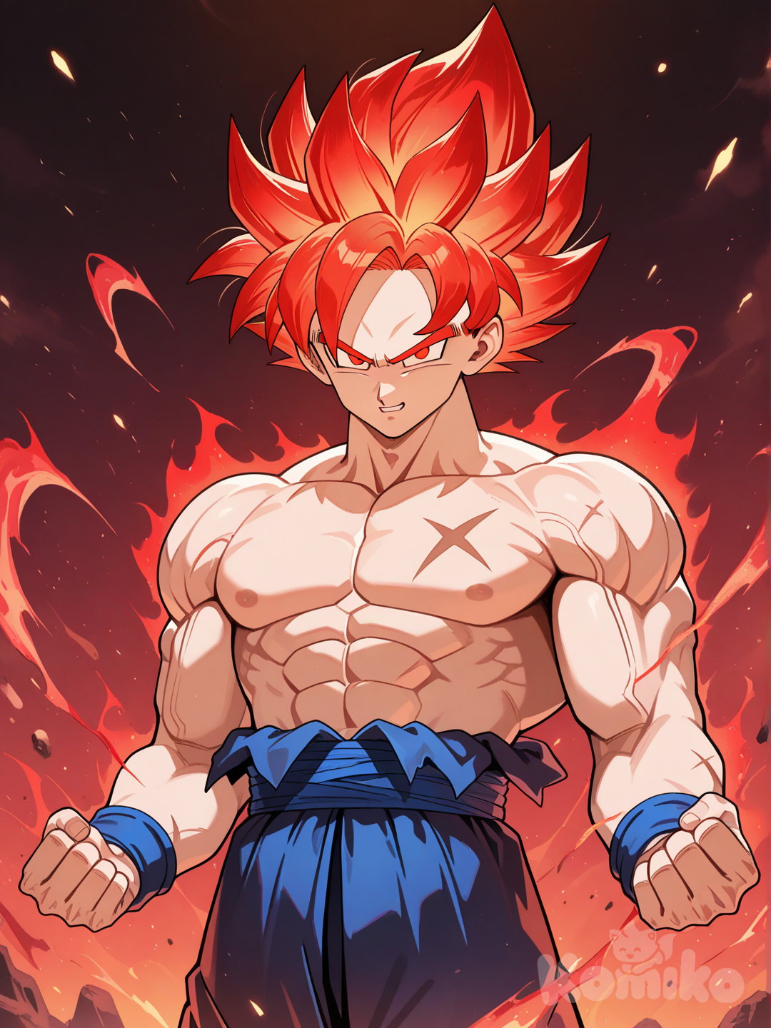 Vegito súper Sayayin dios 