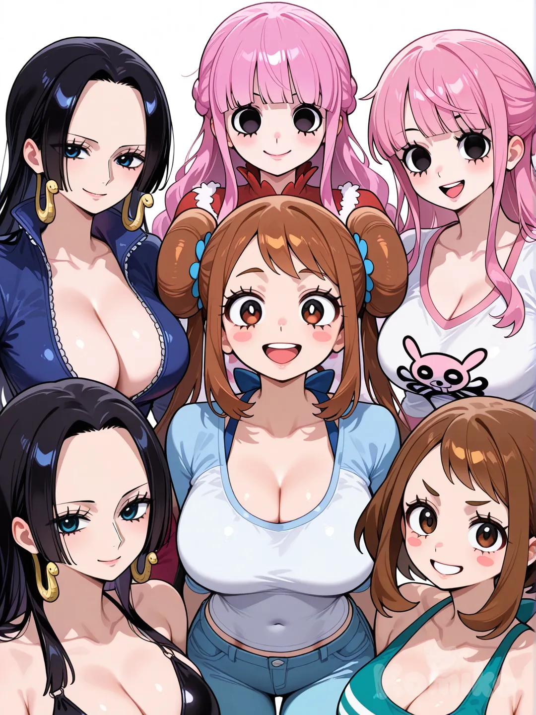 @Skyla_(Pokemon), @Rosa_(Pokemon), @Uraraka_Ochako, @Boa_Hancock, @Perona, @Nico_Robin, @Nami_(One_Piece)