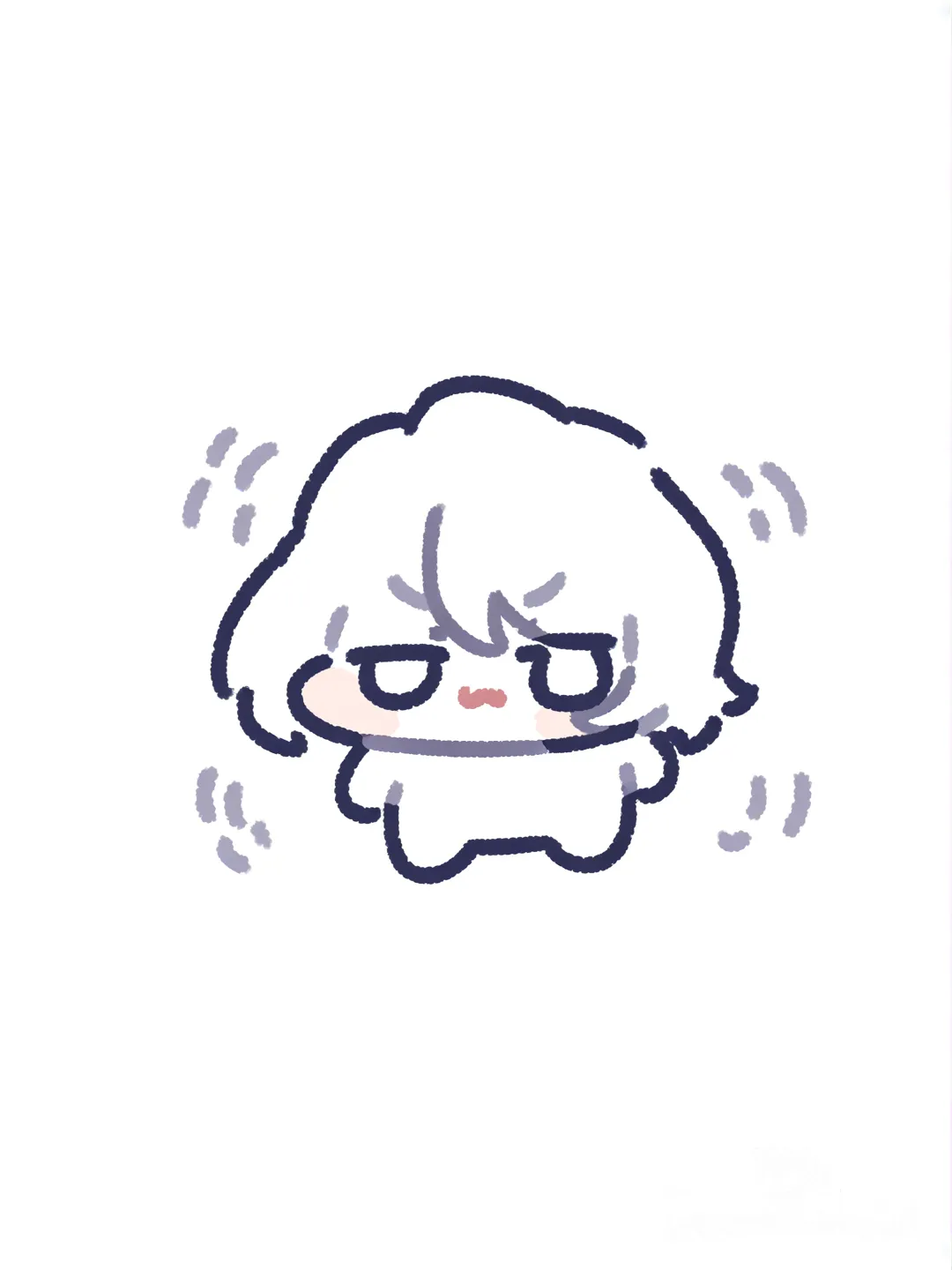 頭髮顏色 瞳孔顏色不變 男生, [chibi-sticker-style]