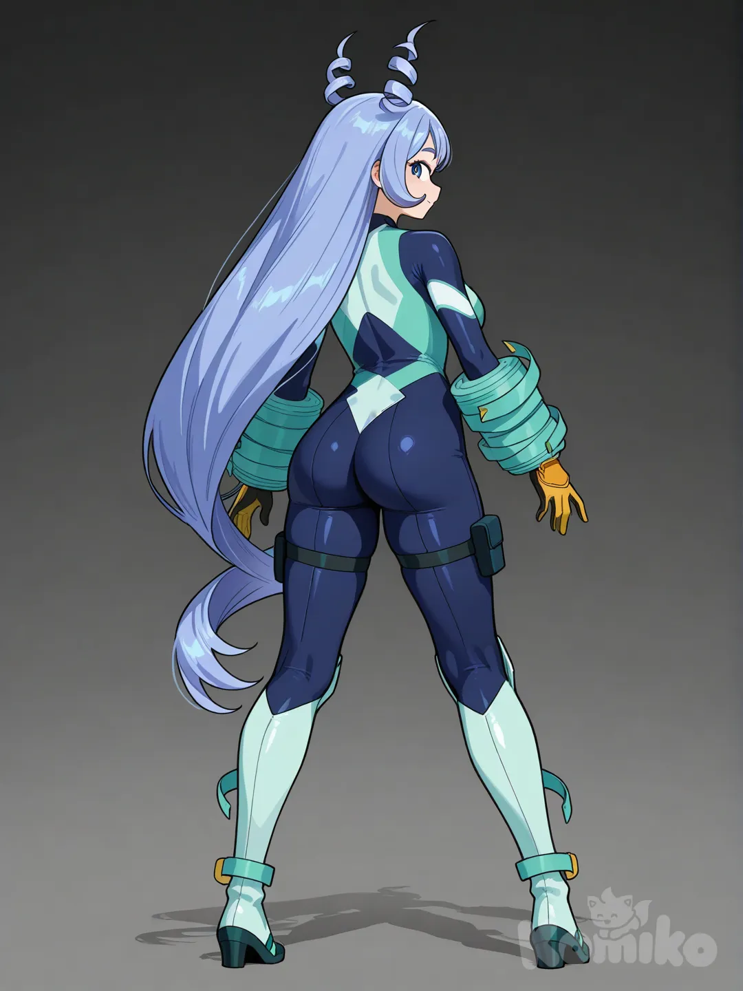 Hadou Nejire,bodysuit,back