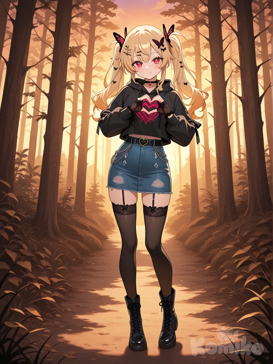 Cute forest girl