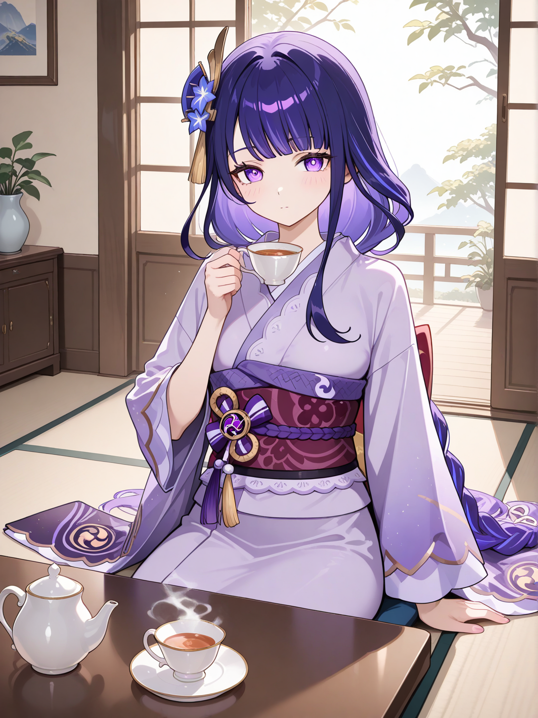 @Raiden_Shogun having tea