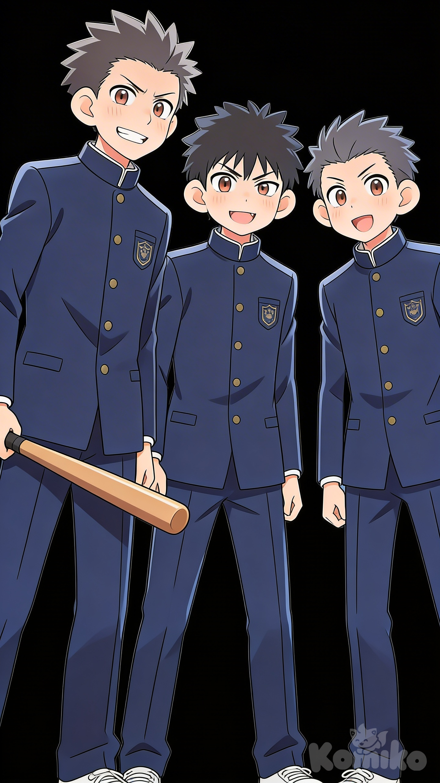 High School Boys Ready Action