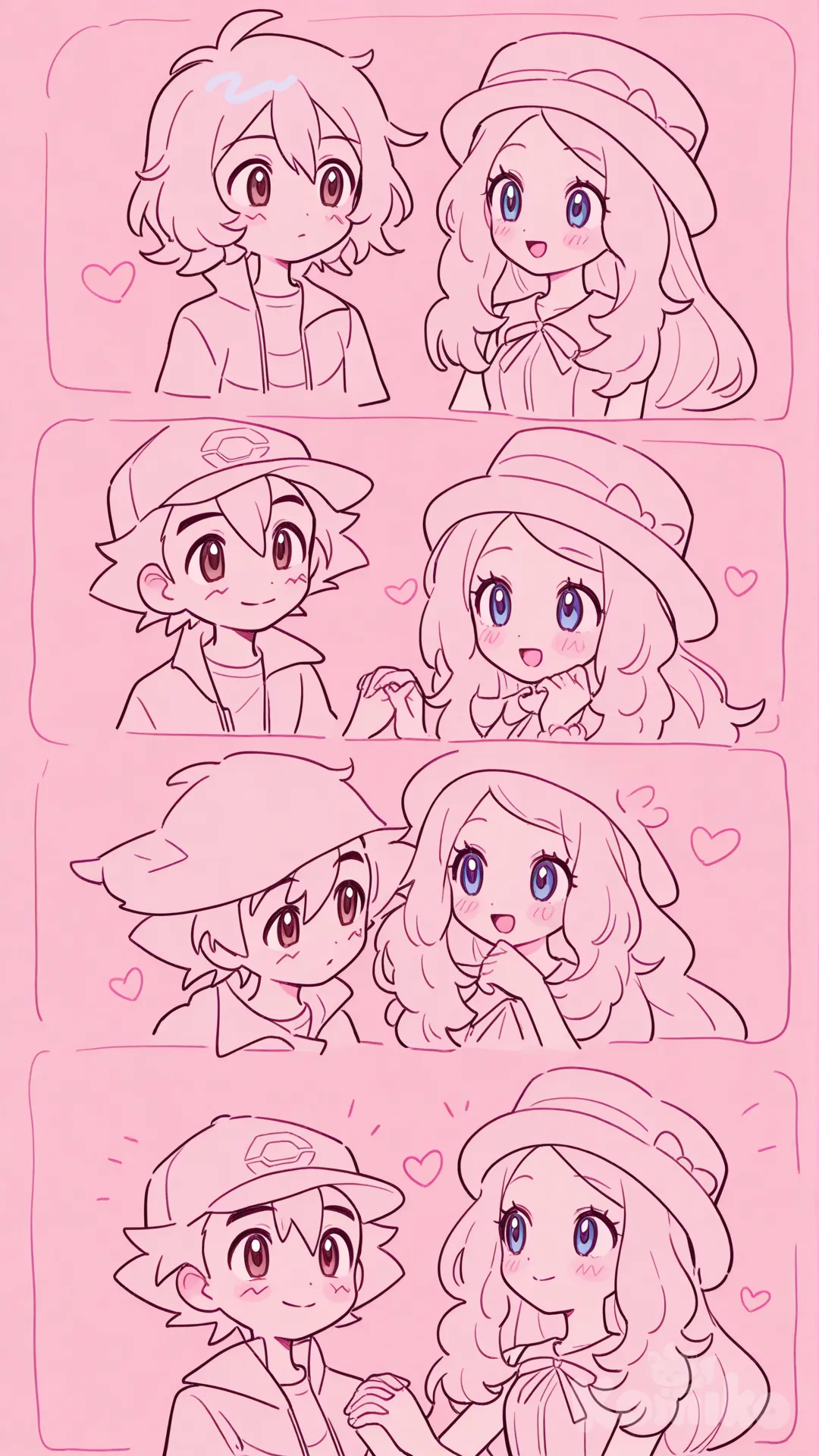 @Serena_(Pokemon) @Ash_Ketchum #ship #date #Kawaii #Waifu