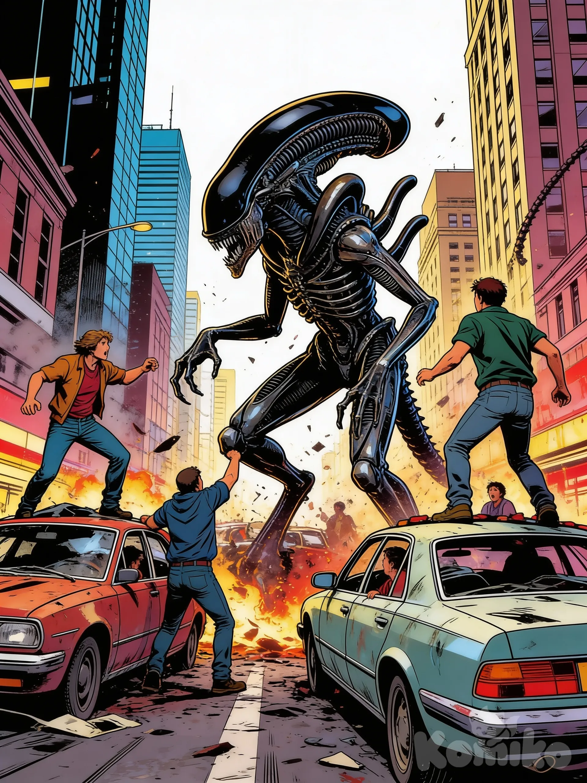 Gran Xenomorpho suelto.