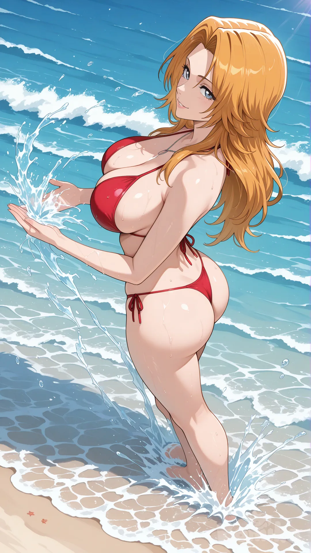 @Rangiku Matsumoto_(bleach) #waifu #RED HOT