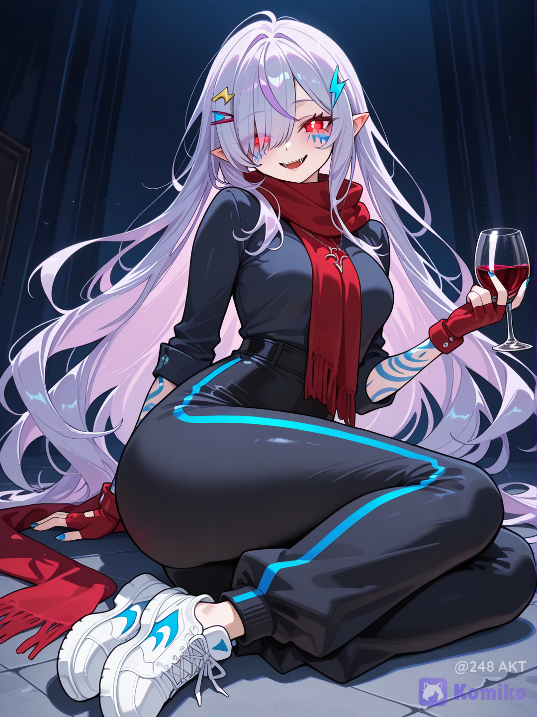 Aceita tomar vinho(sangue) com essa vampira?