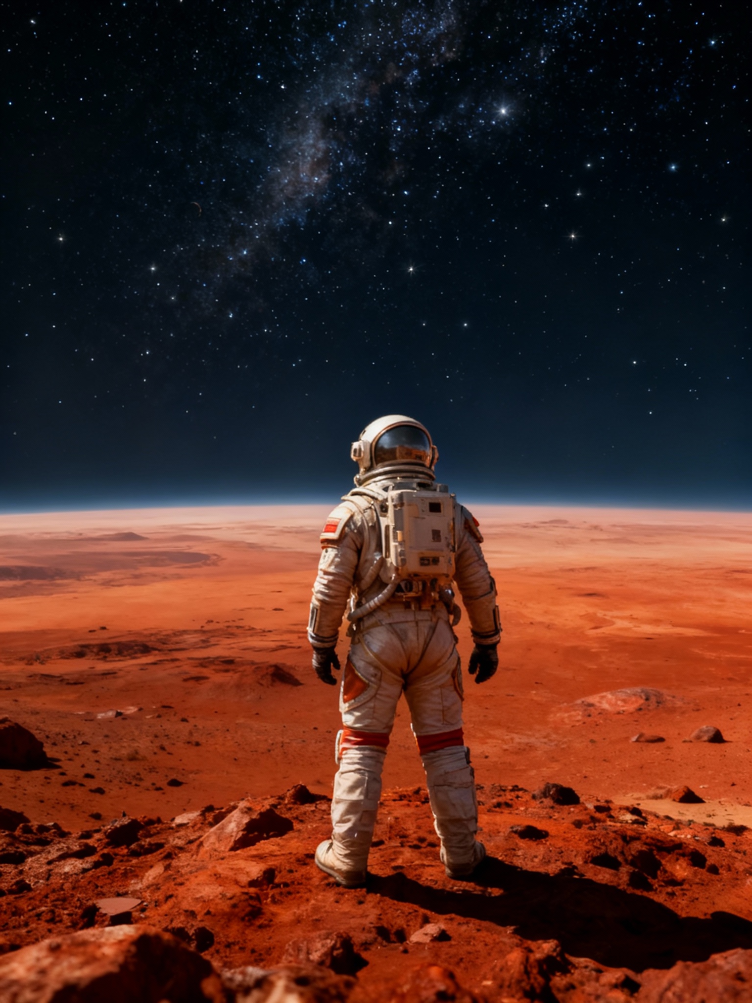 Cliff of mountain on Mars