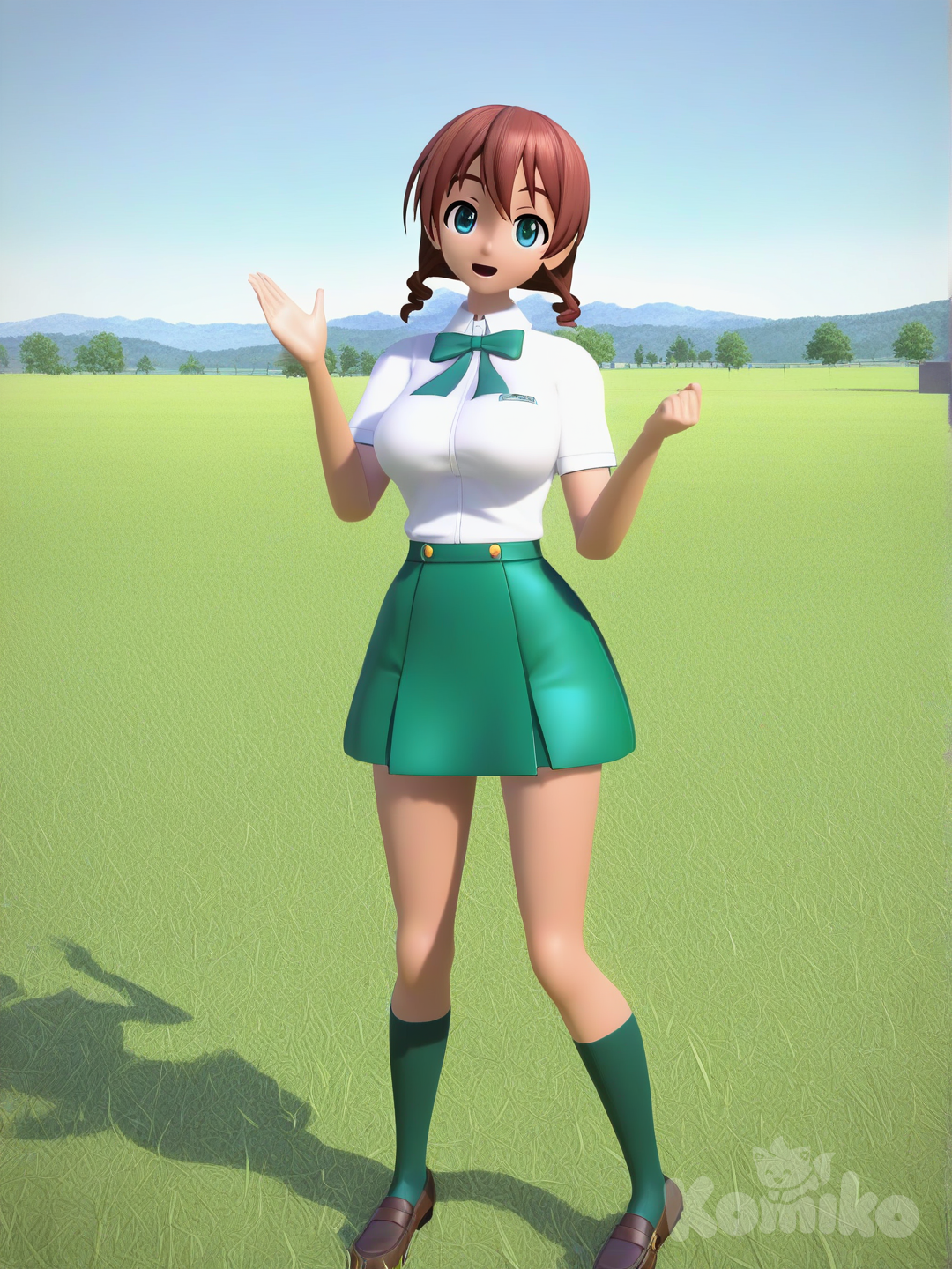 Emma verde mmd 3d