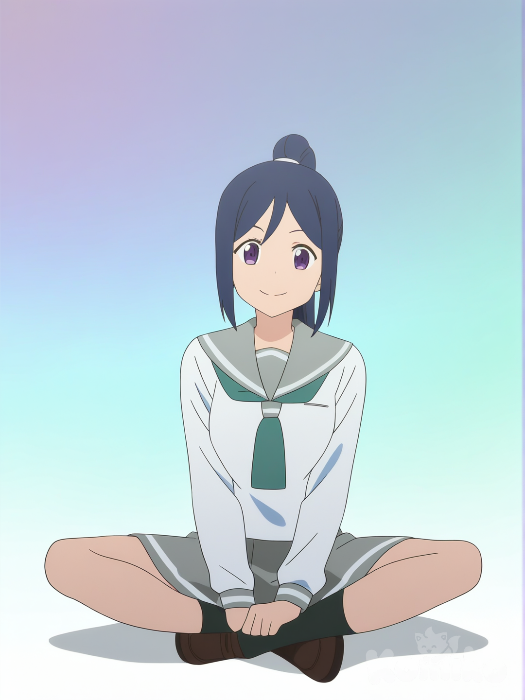 Matsuura Kanan, Indian Style, Full Body, Sitting