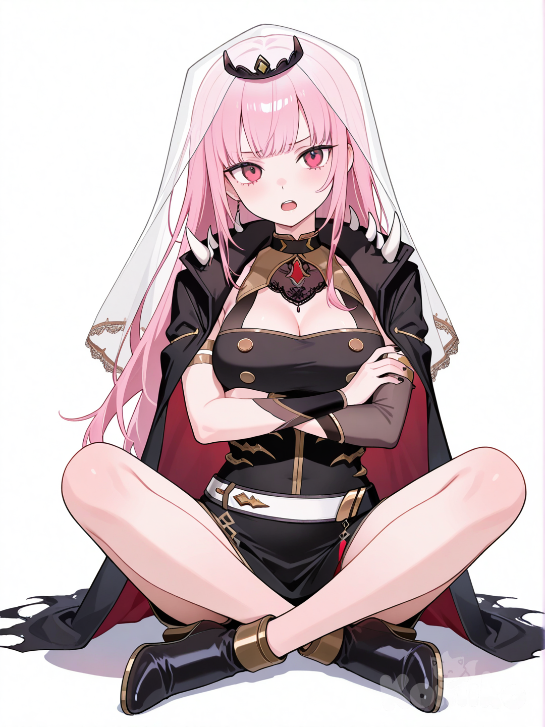 Mori Calliope, Sitting