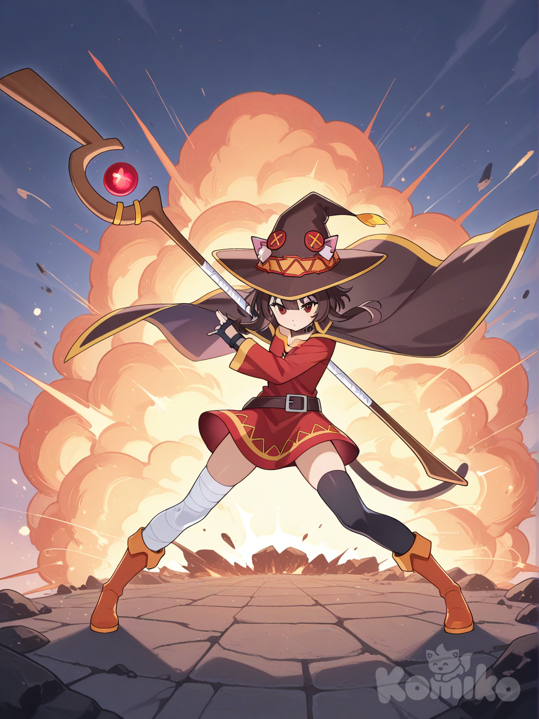 Megumin with cat ears 