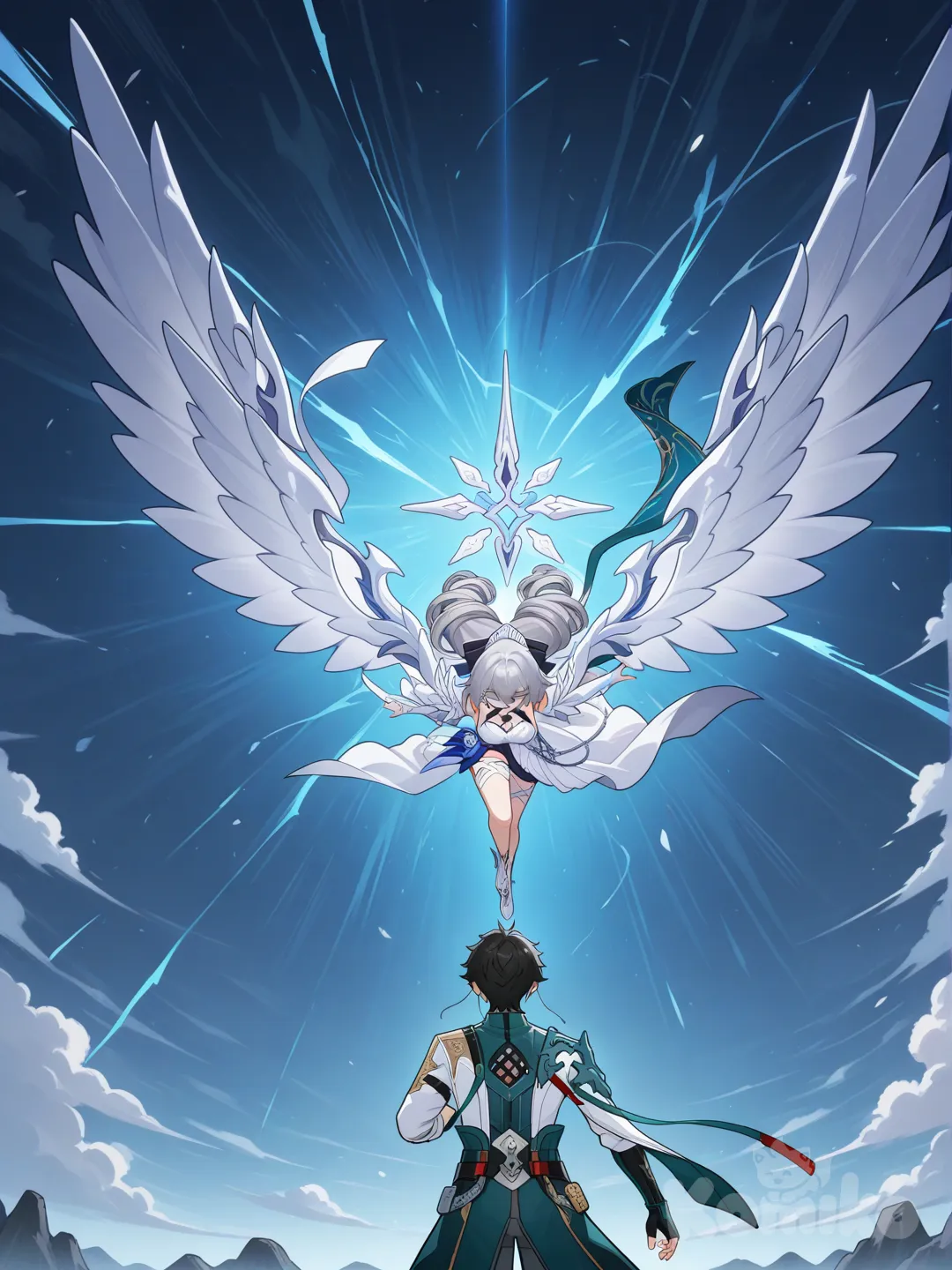 @Bronya_Zaychik_(Silverwing:N-Ex), @Dan_Heng_(Honkai:Star_Rail)