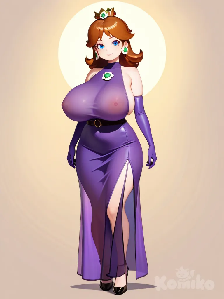 Daisy in see through dress