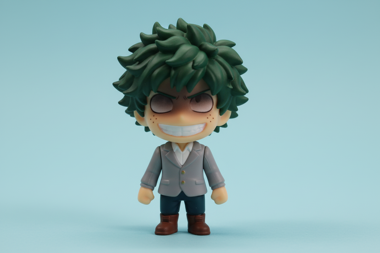 guys save me I put a funny face of deku and this is what it give me yeah no
