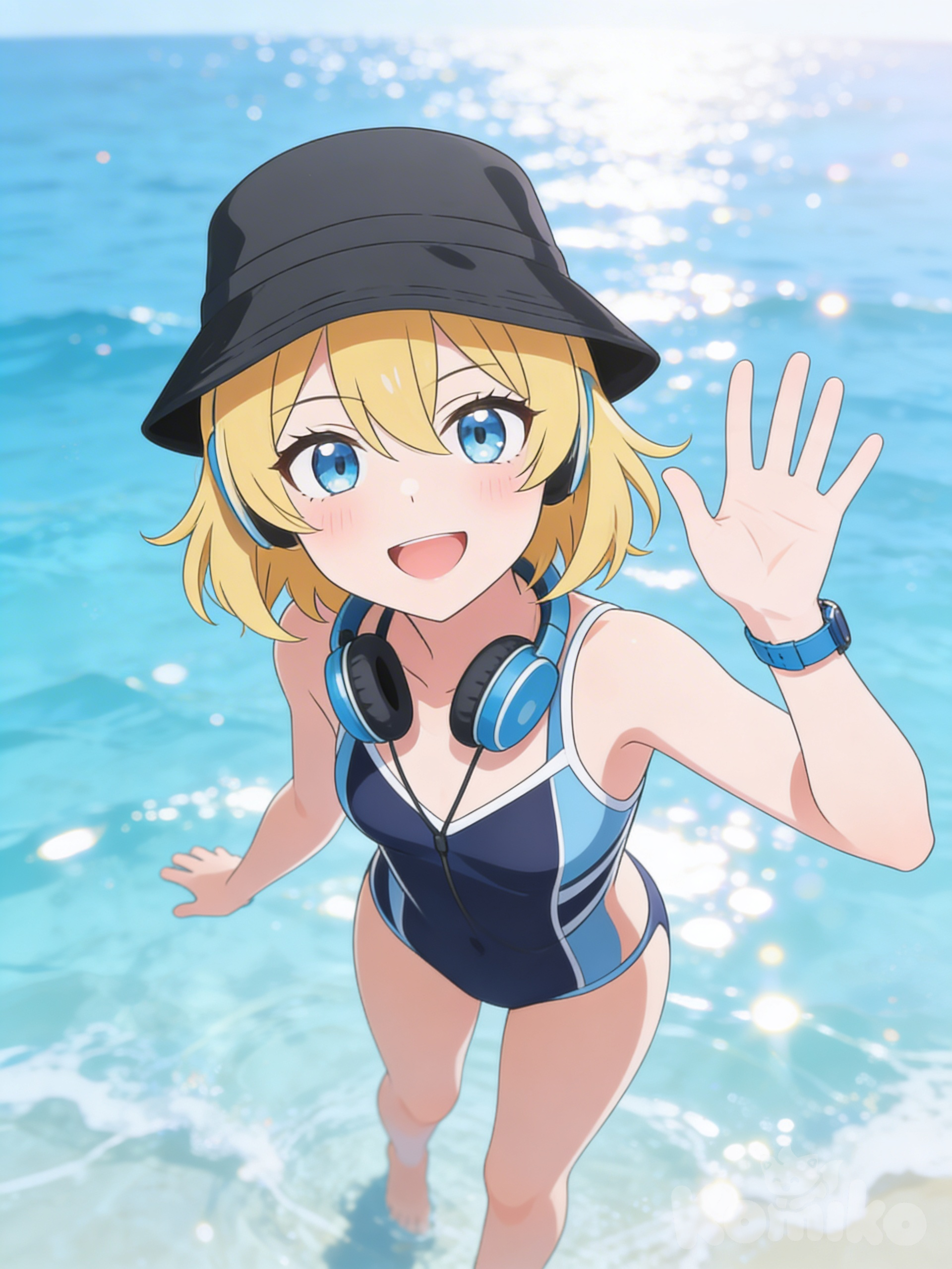 Angelina at the beach