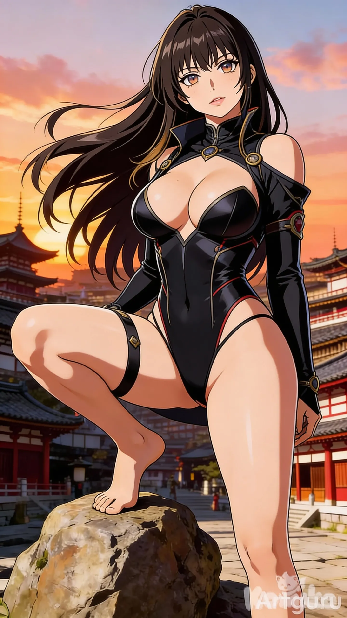 txt2img_37bafab4-b35b-4ee9-9e84-a2265cec31ff
Disfrazada de Goa en el anime The Shy Hero and the Assassin Princesse que tenga los pechos grandes