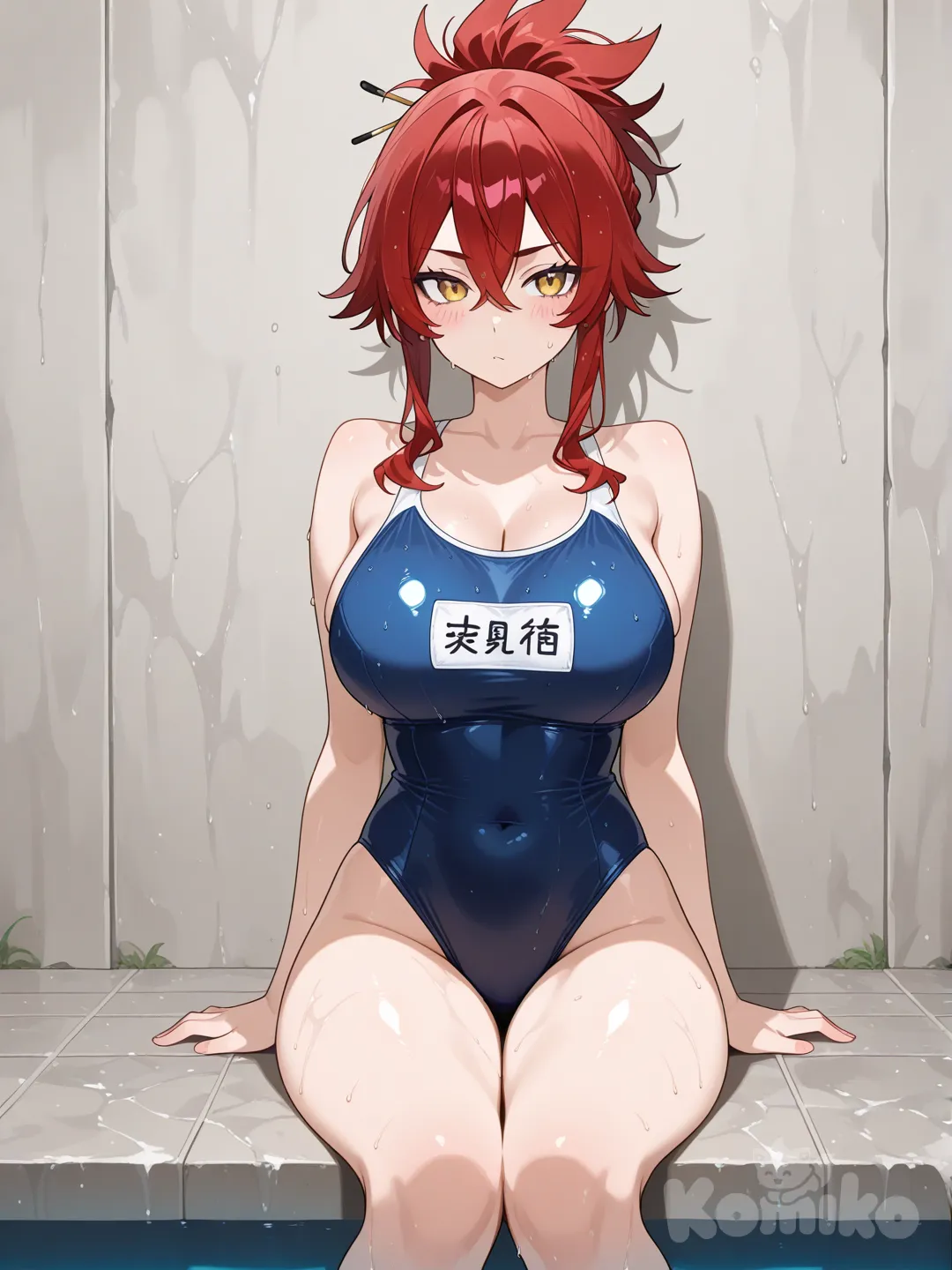 Sung Jin-ah (solo leveling), en traje de baño