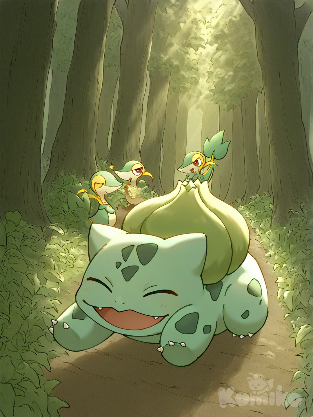 Walking in the forest