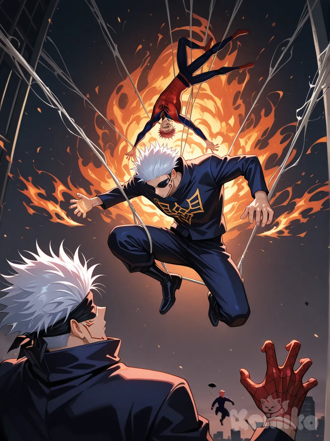 Gojo and Spidey are about to defeat sukuna