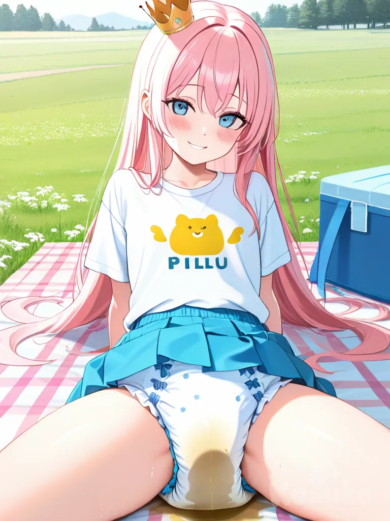 Picnic with my diaper girlfriend