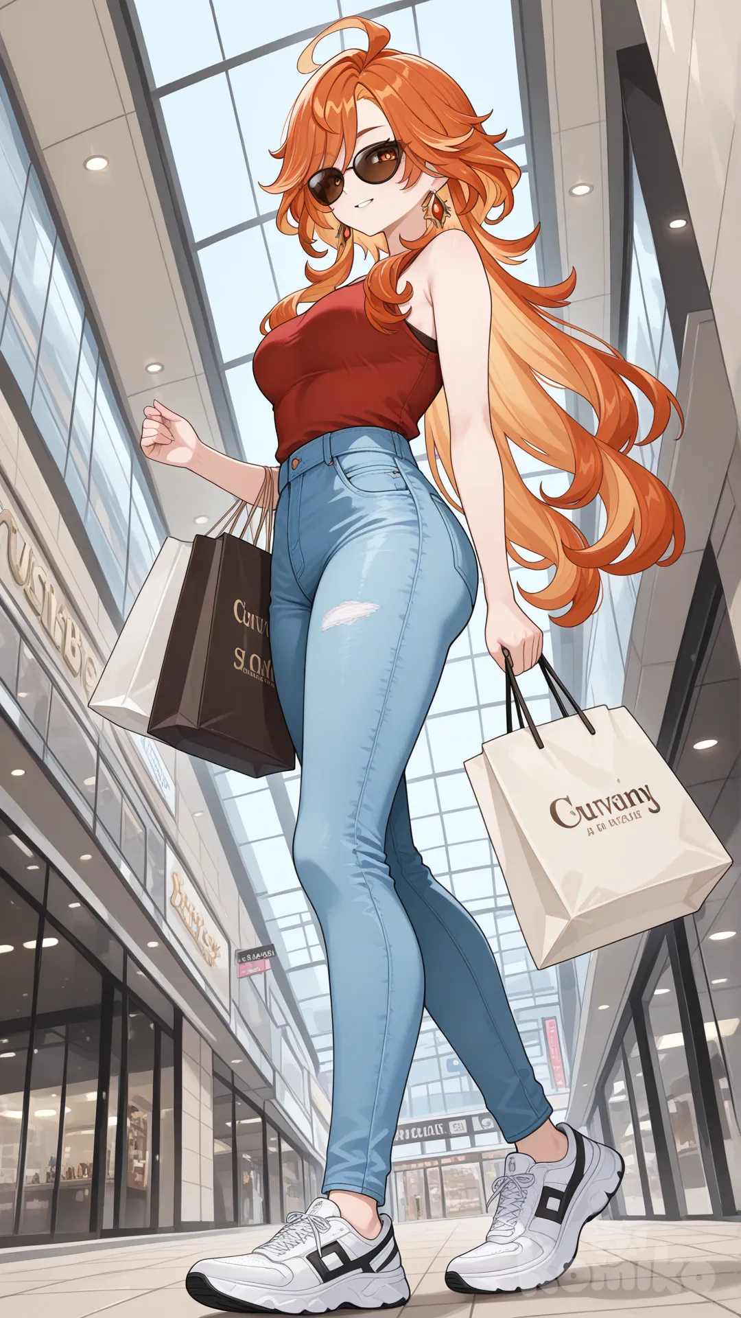 in the shopping mall