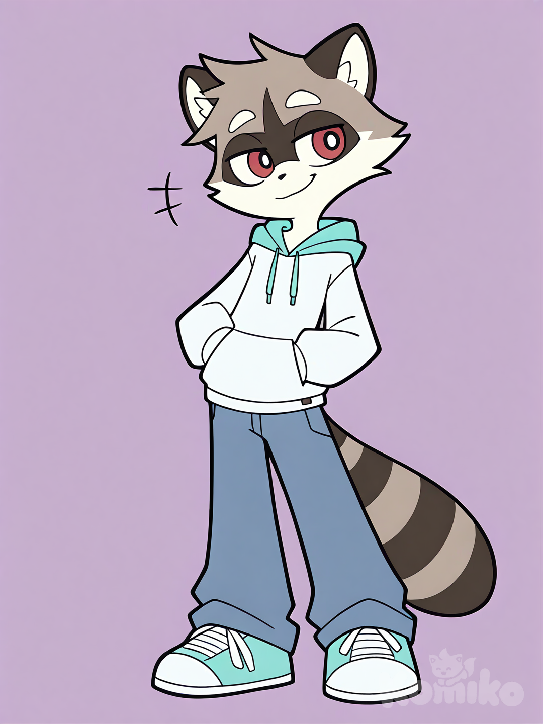 Random furry raccoon