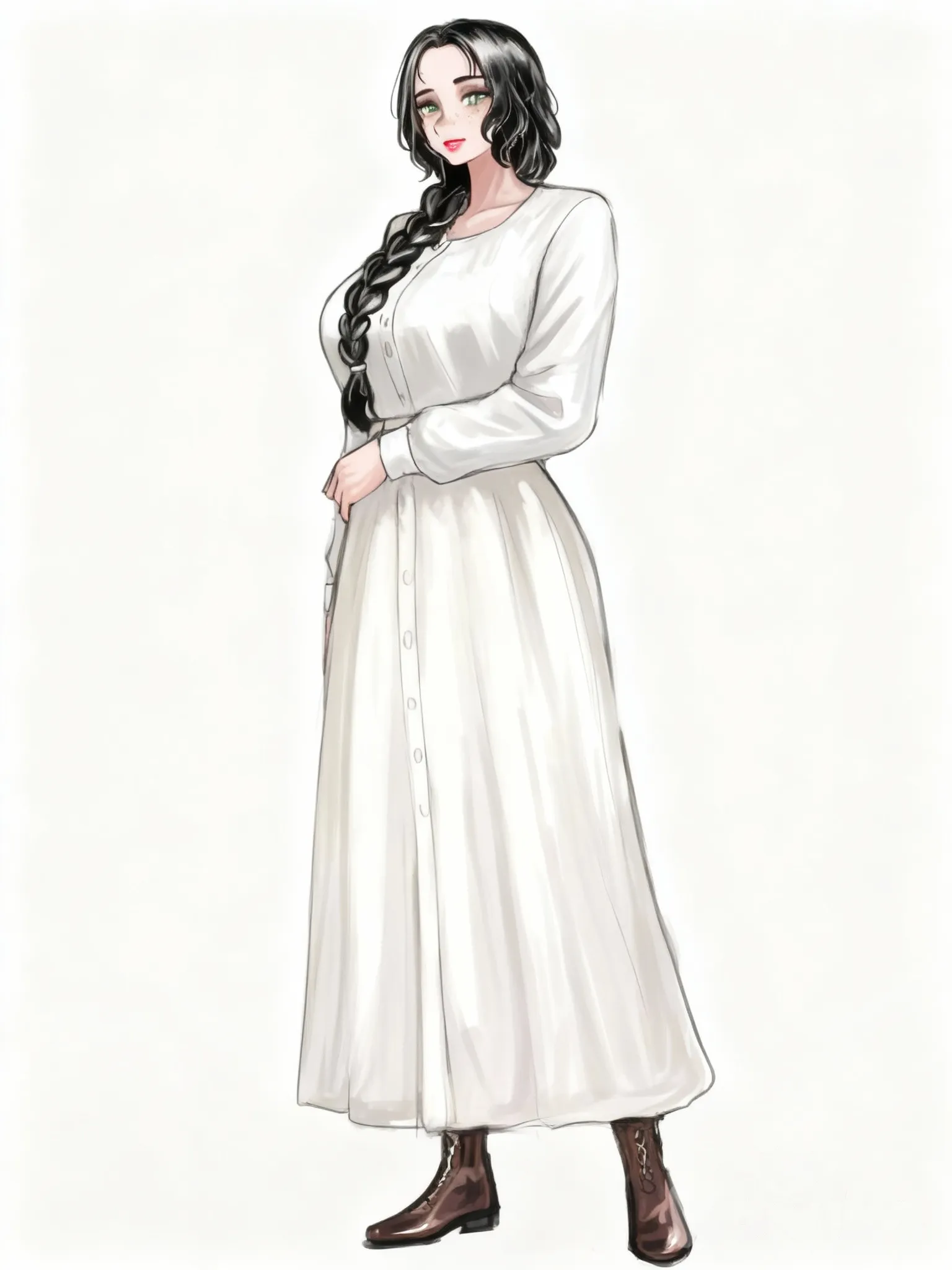 [semi-realistic-portrait-style], @sarah-gilbert-Tthz