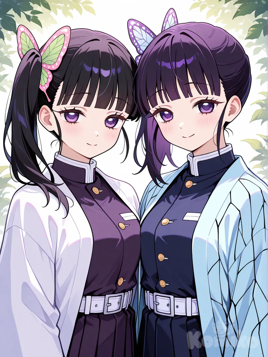 @Kochou_Shinobu, @Tsuyuri_Kanao