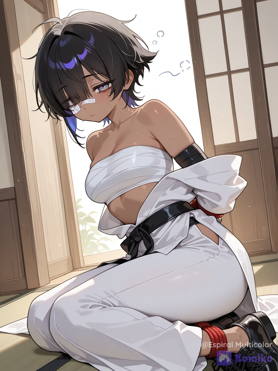 wearing the kimono
