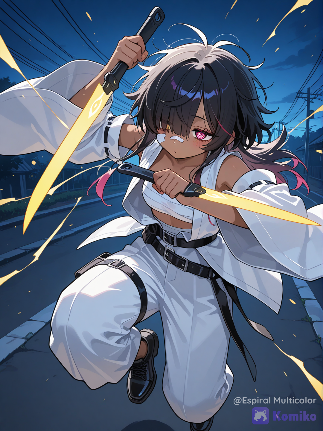 These yellow knives seem cooler to me than the rainbow knife.