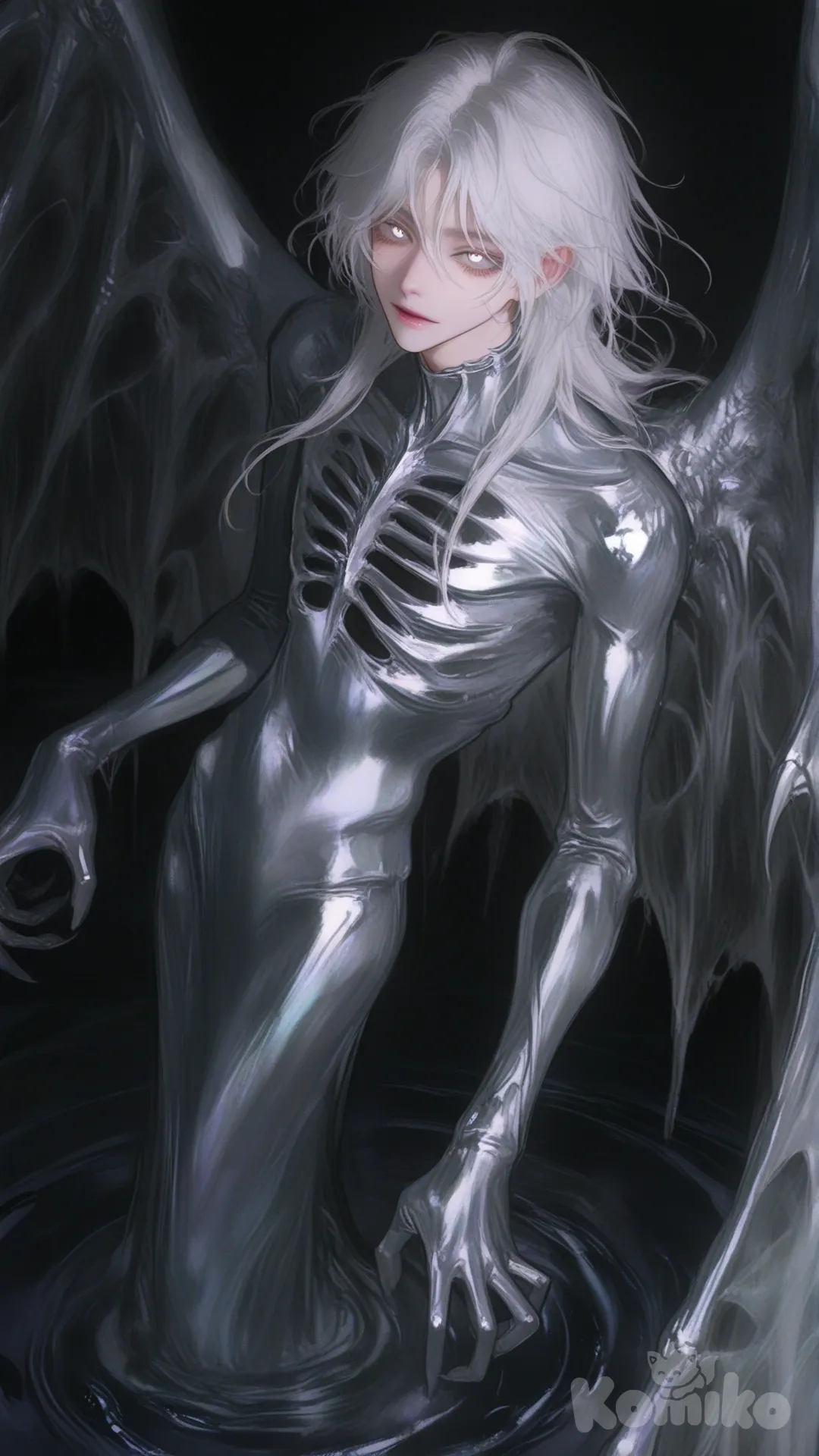 Slithering skeleton lady