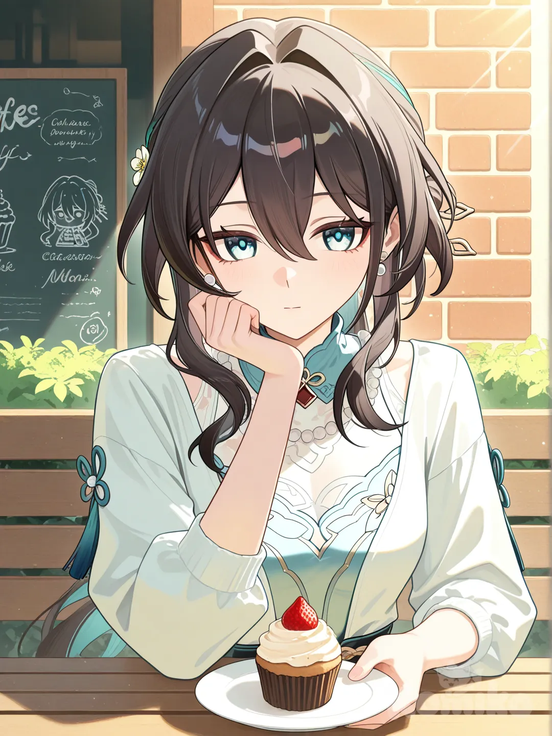 Meeting Ruan Mei during her free time